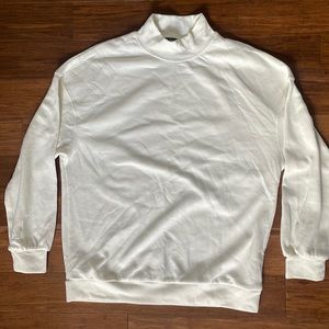 SHEIN WHITE MOCK NECK SWEATER